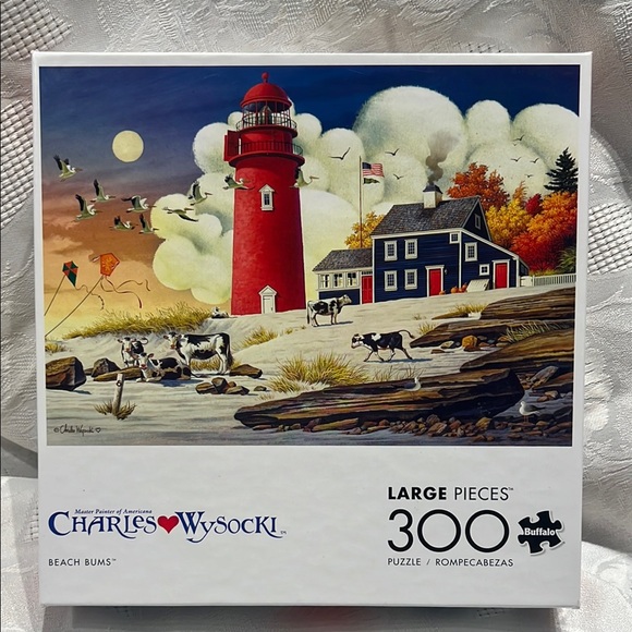 Charles Wysocki Beach Bums Puzzle - Picture 1 of 4